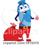 Christmas Honeyberry Mascot Clipart