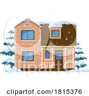 Poster, Art Print Of Winter House Clipart