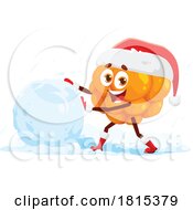 Poster, Art Print Of Christmas Cloudberry Mascot Clipart