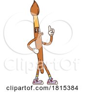 Paintbrush School Mascot Clipart