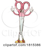 Scissors School Mascot Clipart