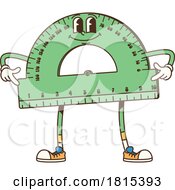 Protractor Ruler School Mascot Clipart by Vector Tradition SM