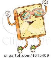 Sliced Bread Mascot Clipart