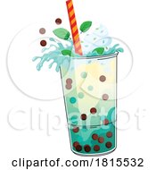 Mint Boba Bubble Tea Clipart