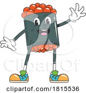 Retro Cartoon Sushi Character Clipart