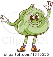 Poster, Art Print Of Retro Cartoon Wasabi Character Clipart