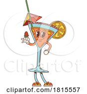 Retro Cartoon Cocktail Character Clipart