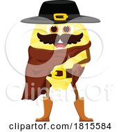 Conchiglie Pasta Bandit Mascot Clipart