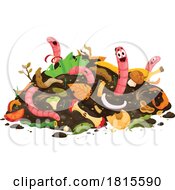 Earth Worms In A Compost Pile Clipart