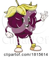 Blackberry Mascot Clipart