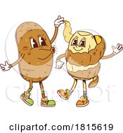 Potato Peeling Another Mascot Clipart