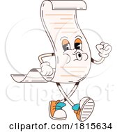 Receipt Financial Mascot Clipart