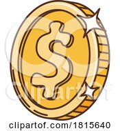 Gold Coin Clipart by Vector Tradition SM