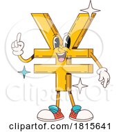 Yen Currency Sign Financial Mascot Clipart