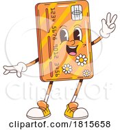 Happy Credit Card Mascot Clipart