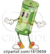 Cash Roll Mascot Clipart