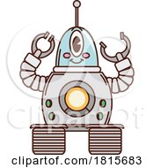 Retro Cartoon Robot Clipart