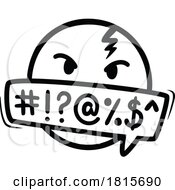 Poster, Art Print Of Cussing Emoticon Clipart