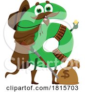 Poster, Art Print Of Robber Number 6 Mascot Clipart