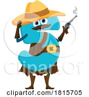 Robber Number 5 Mascot Clipart