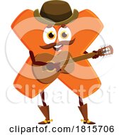 Cowboy Multiplication Math Symbol Mascot Clipart by Vector Tradition SM