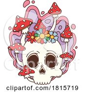 Mushroom Skull Clipart