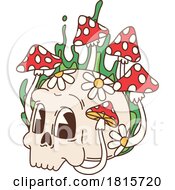 Mushroom Skull Clipart