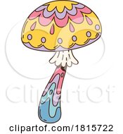 Colorful Mushroom Clipart by Vector Tradition SM