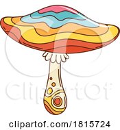 Colorful Mushroom Clipart