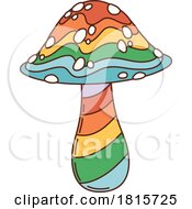 Colorful Mushroom Clipart