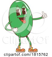 Poster, Art Print Of Retro Cartoon Oval Shape Mascot Clipart