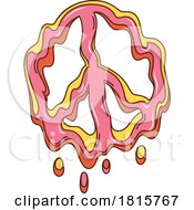 Melting Peace Sign Clipart