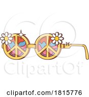 Poster, Art Print Of Peace Sign Hippie Sunglasses Clipart