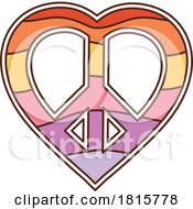 Heart Shaped Peace Sign Clipart