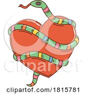 Poster, Art Print Of Snake And Heart Clipart