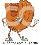 Poster, Art Print Of Baseball Glove Mascot Clipart