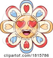 Love Flower Mascot Clipart