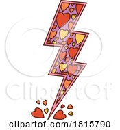 Poster, Art Print Of Heart Lightning Bolt Clipart