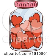 Poster, Art Print Of Jar Of Hearts Clipart