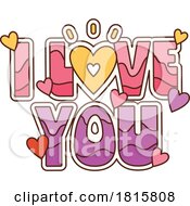 Poster, Art Print Of I Love You Text Clipart