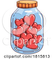 Poster, Art Print Of Jar Of Hearts Clipart