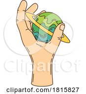 Poster, Art Print Of Hand Holding A Planet Clipart