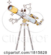 Poster, Art Print Of Telescope Mascot Clipart