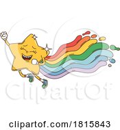 Poster, Art Print Of Shooting Star Mascot Clipart