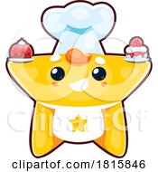 Chef Star Mascot Clipart by Vector Tradition SM