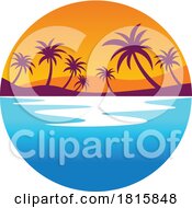 Tropical Island Logo Clipart