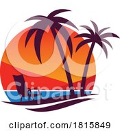 Tropical Island Logo Clipart