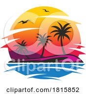 Tropical Island Logo Clipart