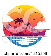 Tropical Island Travel Clipart