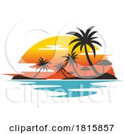 Tropical Island Travel Clipart